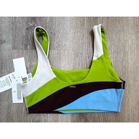 L Space x Tessa Brooks|Revolve|New Heights Top|Beige/Green/Brown|NWT|SZ M - Picture 7 of 7